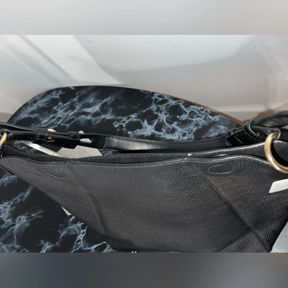 Women’s Handbag MICHAEL KORS Lucy Medium Hobo Shoulder Bag Black AUTHENTIC NEW